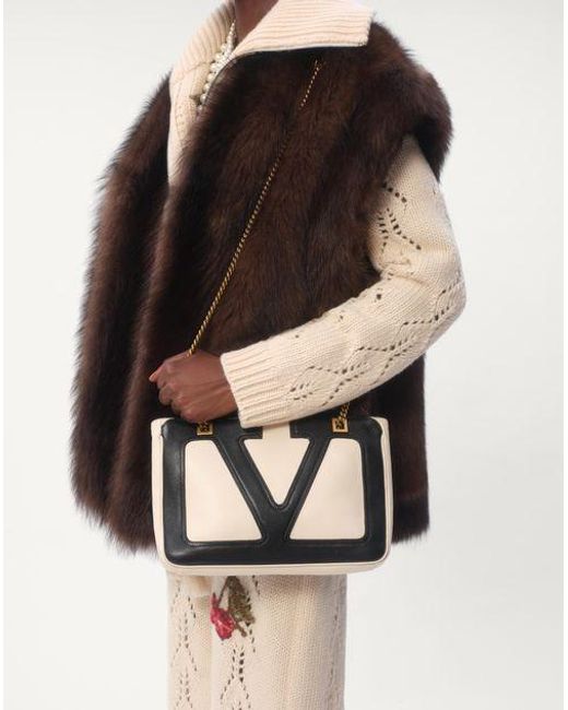 Valentino Brown Shearling Waistcoat