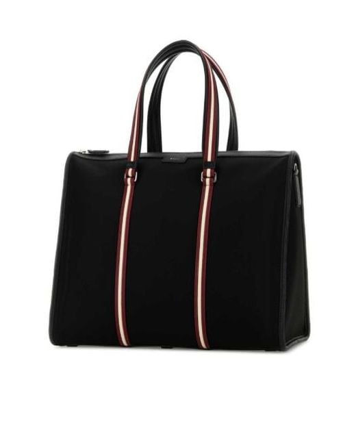 Bally Black Zipper Handbag for men