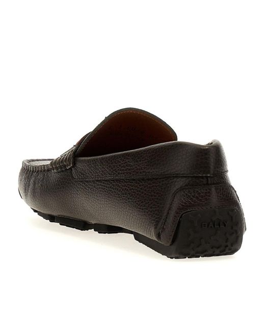 Bally Black Round-Head Casual Shoes for men
