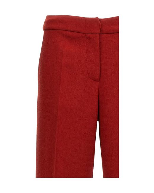 Gianluca Capannolo Red Pleated Casual Pants
