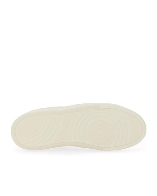 Bally White Ronnie Lace-Up Sneakers
