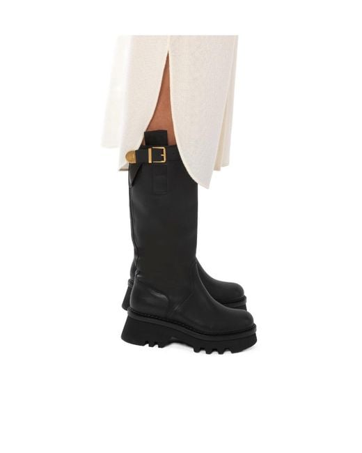 Chloé Black Chloé Owena High Boots