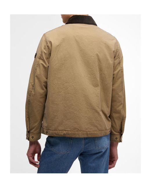 Barbour Natural Logo Patch Pocket Detailed Jackeet for men