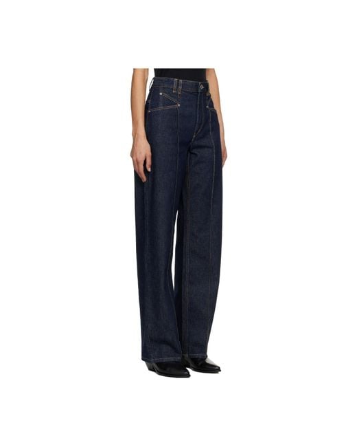 Isabel Marant Blue Logo Patch Jeans