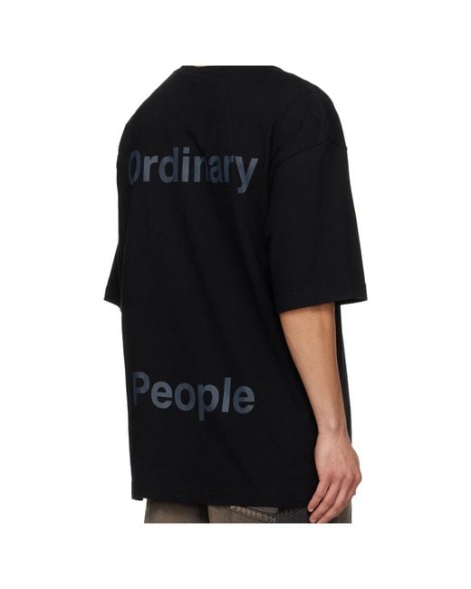 Maison Mihara Yasuhiro Black Crew Neck T-Shirt for men