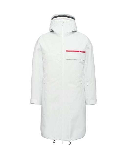 Prada White Gore-Tex Pro Padded Jacket