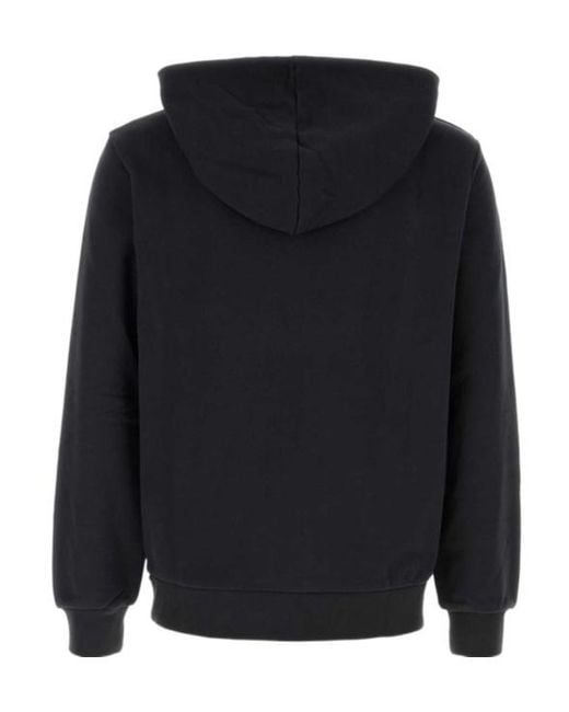A.P.C. Blue Logo-Detailed Hoodie for men