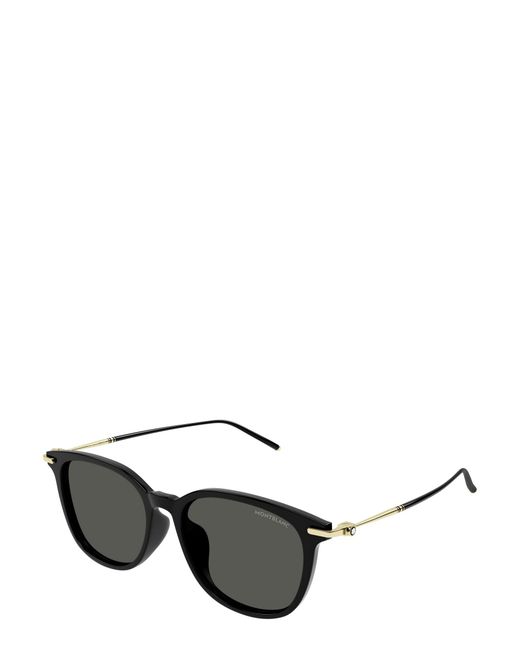 Montblanc Black Eyewear Square Frame Sunglasses for men