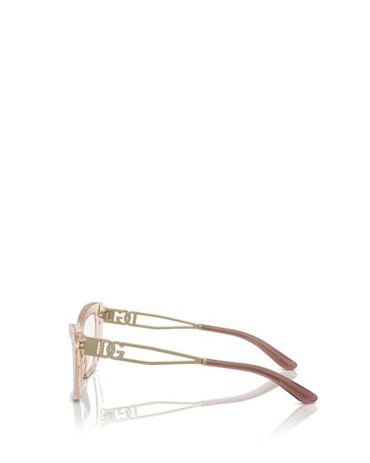 Dolce & Gabbana Natural Eyewear Cat-Eye Glasses