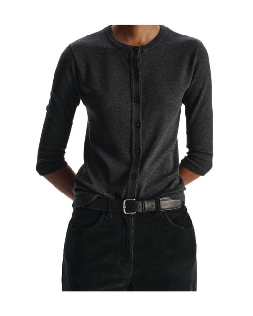 The Row Blue Crewneck Cardigan