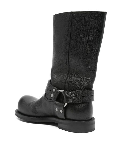 Martine Rose Black O-Ring Biker Boots