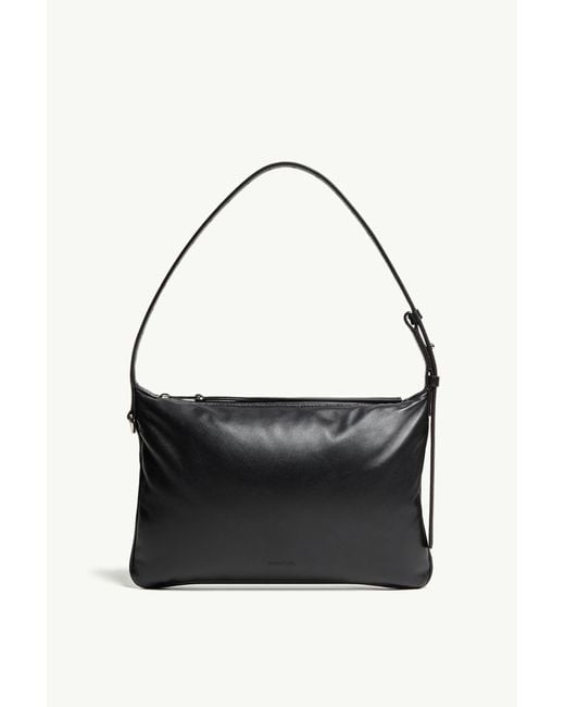 Moncler Black Vetta Zip-Up Shoulder Bag