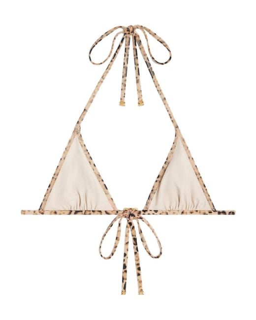 Céline Metallic Triomphe Triangle Top