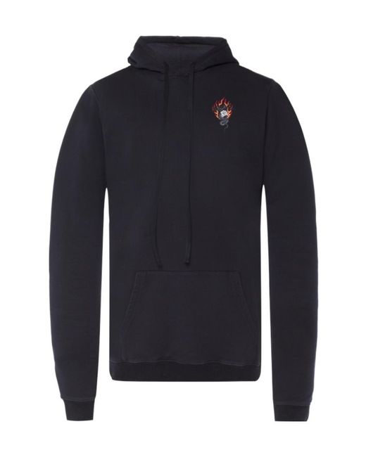 Unravel Project Blue Hooded Sweater for men