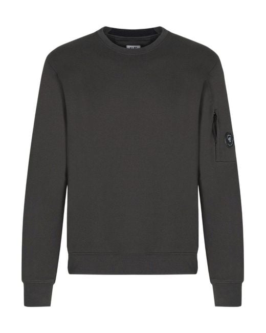 C P Company Gray Lens Detailed Crewneck Sweatshirt for men