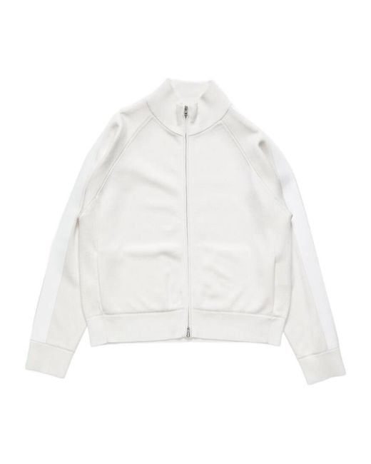 Acne White Logo-Print Sweatshirt for men