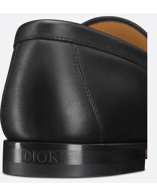 Dior Black Homme Granville Slip-On Loafers for men