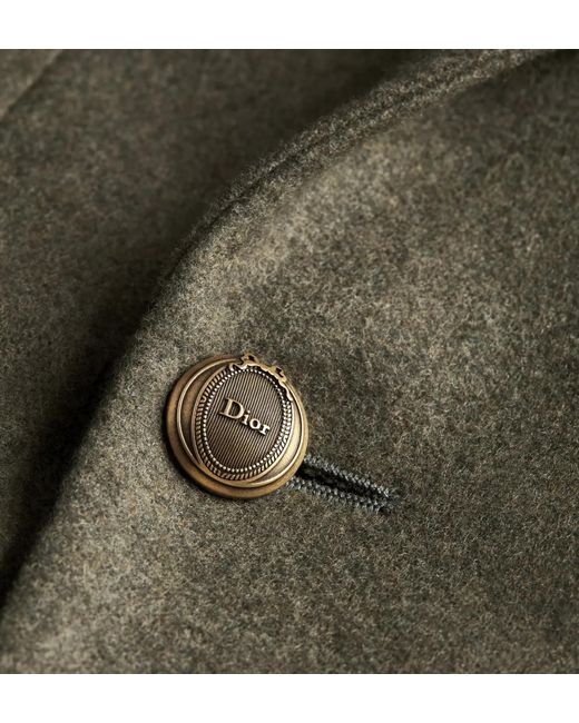 Dior Green Double-Breasted Jacket for men