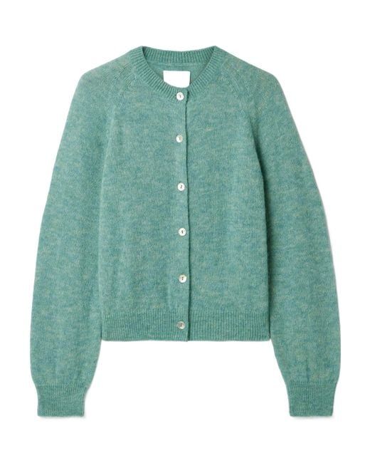 Doen Green Long-Sleeved Cardigan