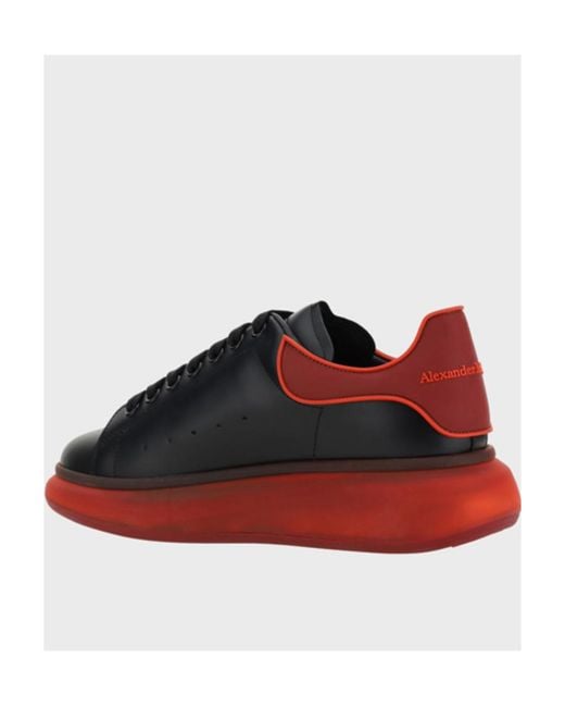 McQueen Red Low-Top Lace-Up Sneakers for men