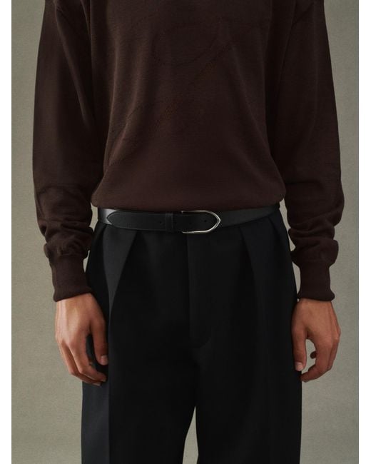 Jacquemus White The Bambino Buckled Belt for men