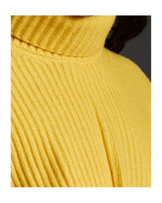 Moncler Yellow Turtleneck Pullover for men