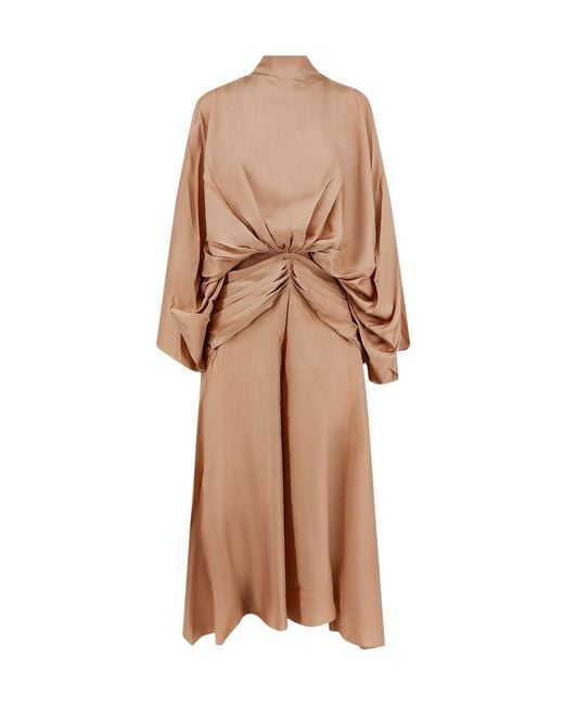 Zimmermann Brown Lace-Up Dress