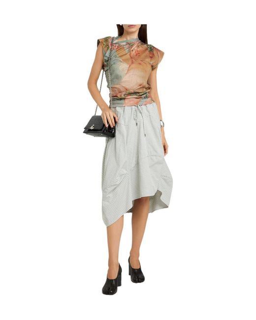 Vivienne Westwood Gray Printed Sleeveless Top