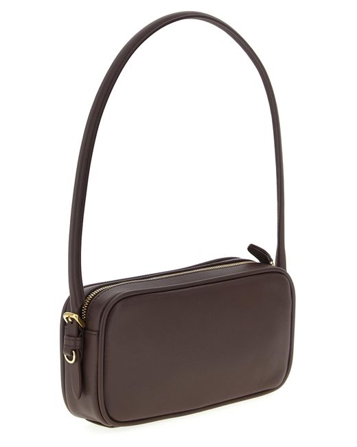 Miu Miu Brown Zipper Shoulder Bag
