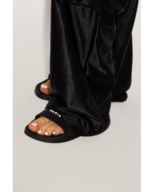 Givenchy Black Logo Detailed Slides