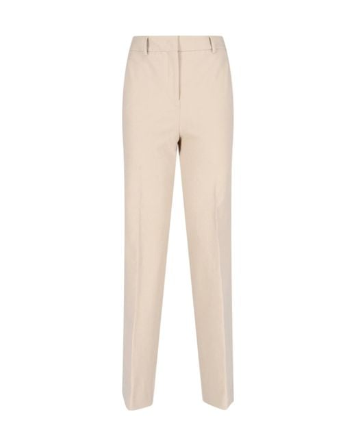 Incotex Natural Flat Front Pants