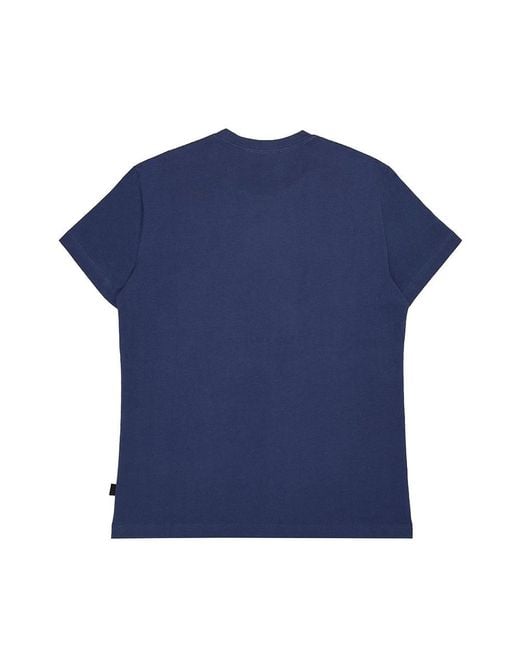 Moschino Blue Printed T-Shirt With Round Neck for men