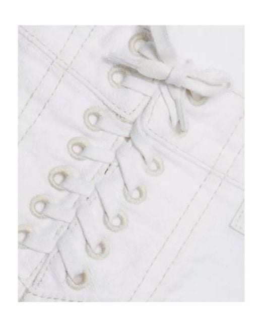 R13 White Lace Back Jane Jean