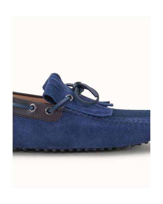 Tod's Blue Logo Details Business Casual Shoes for men