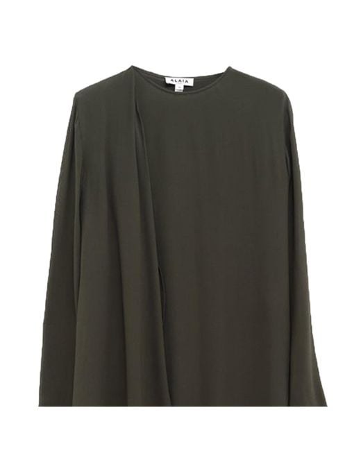 Alaïa Green Kaftan Dress