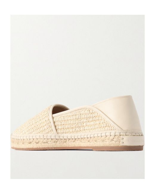 Manolo Blahnik Natural Round Toe Espadrilles