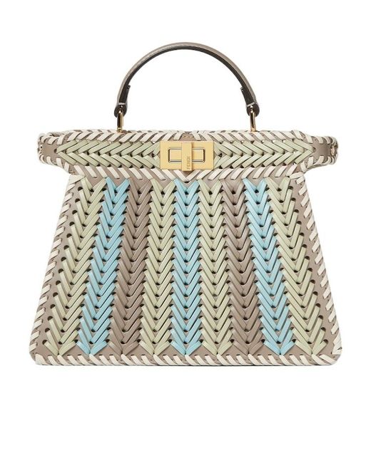 トートバッグ FENDI Multicolor Leather Medium Flip Shopping Bag Fendi Multicolor Leather Medium Flip Shopping Bag (FENDI