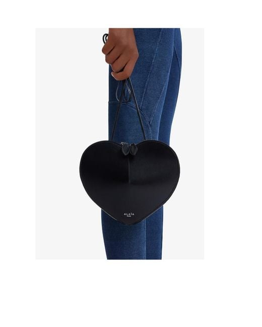 Alaïa White Heart-Shaped Shoulder Bag