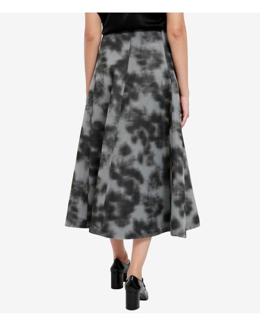 Philosophy Di Lorenzo Serafini Gray Printed Half-Length Skirt