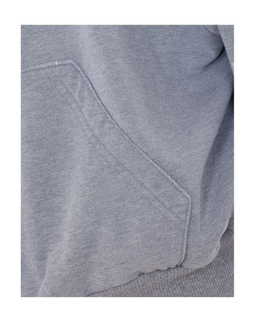 MM6 by Maison Margiela Blue Distressed Drawstring Jacket