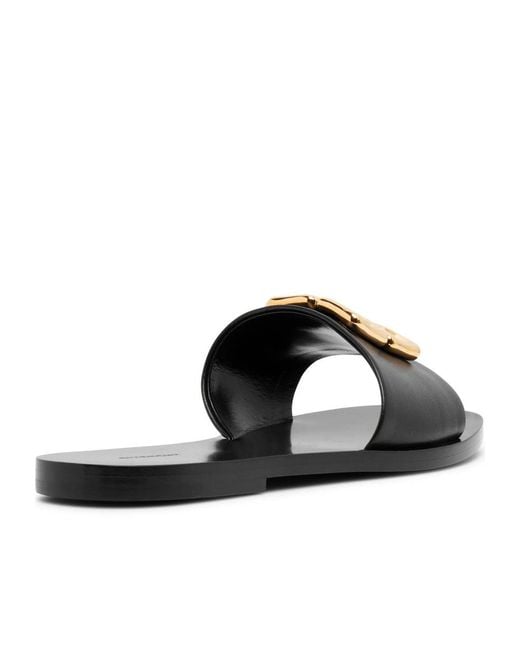 Givenchy Black 4G Plaque Slippers