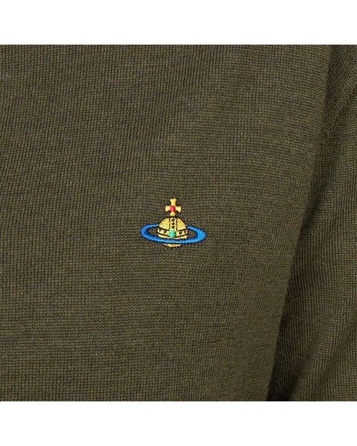Vivienne Westwood Green Orb Embroidered Cropped Cardigan