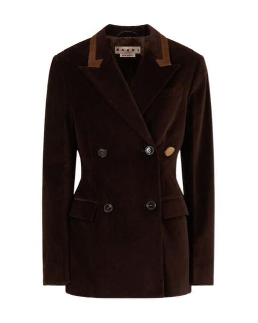 Marni Black Velvet Blazer