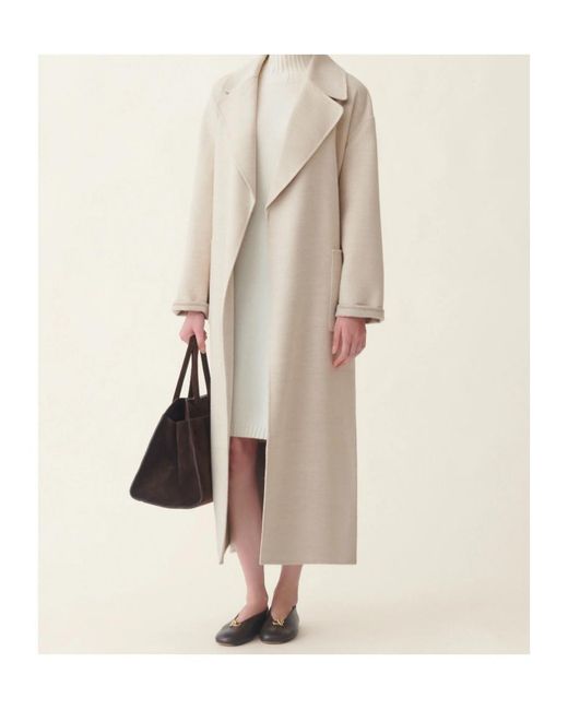 Fabiana Filippi Natural Double Wool Coat