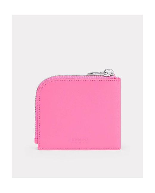 KENZO Pink Paris Leather Wallet