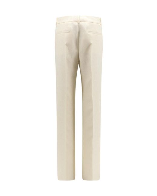 Valentino Natural Toile Iconographe Jacquard High-Waisted Trousers