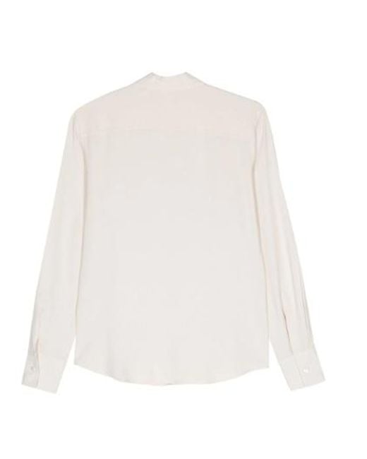 Antonelli White Crepe-Texture Shirt