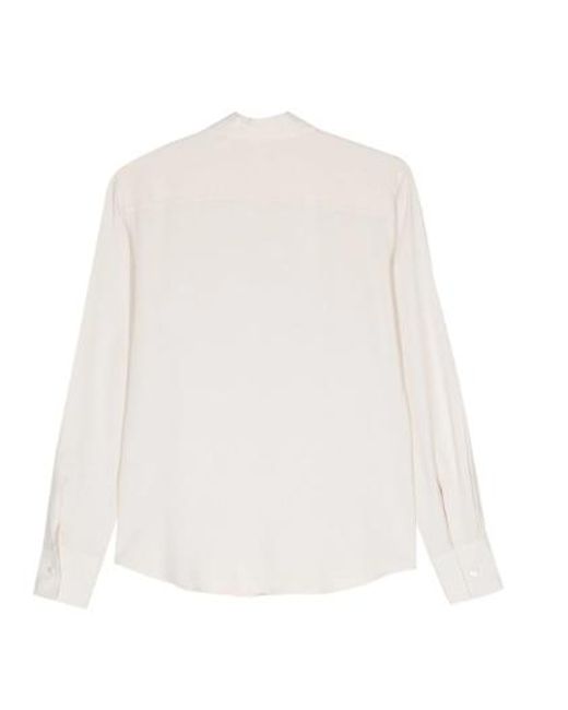 Antonelli White Crepe-Texture Shirt