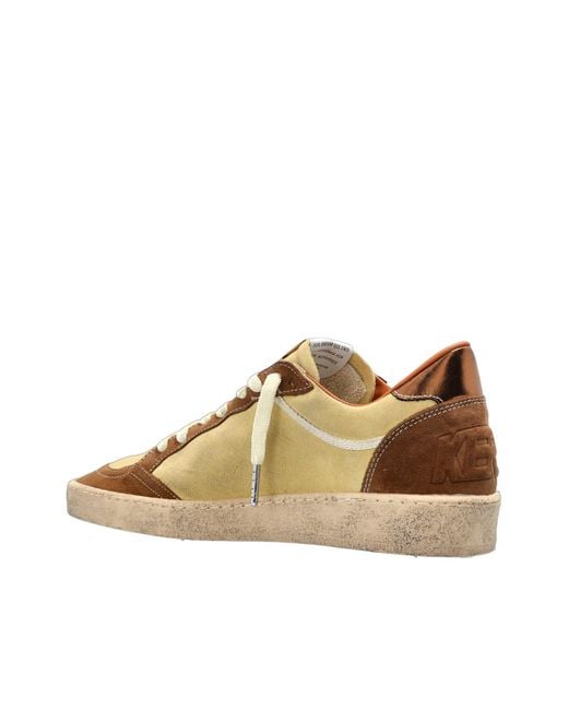 Golden Goose Deluxe Brand Brown Ball Star Low-Top Sneakers
