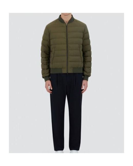 Herno Green Zipped Down Jacket for men